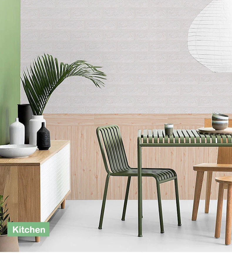 Kit 30 Placas 3D Tijolo Branco Adesivo Autocolante Decoração Quarto Sala Banheiro