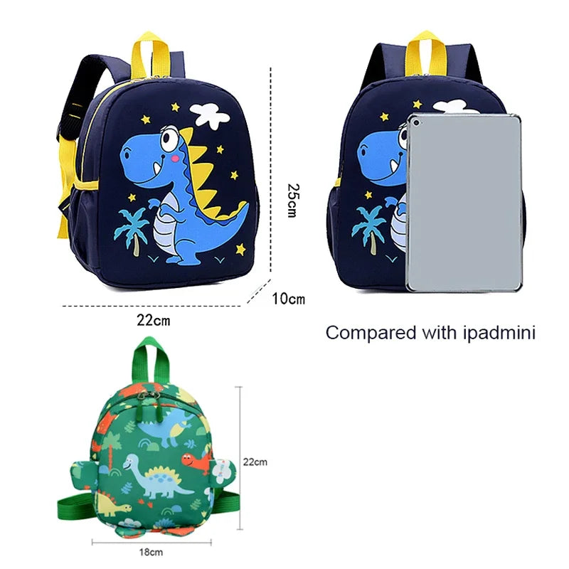 Mochilinha Infantil Estampada – Dinossauro e Outros Animais Fofinhos