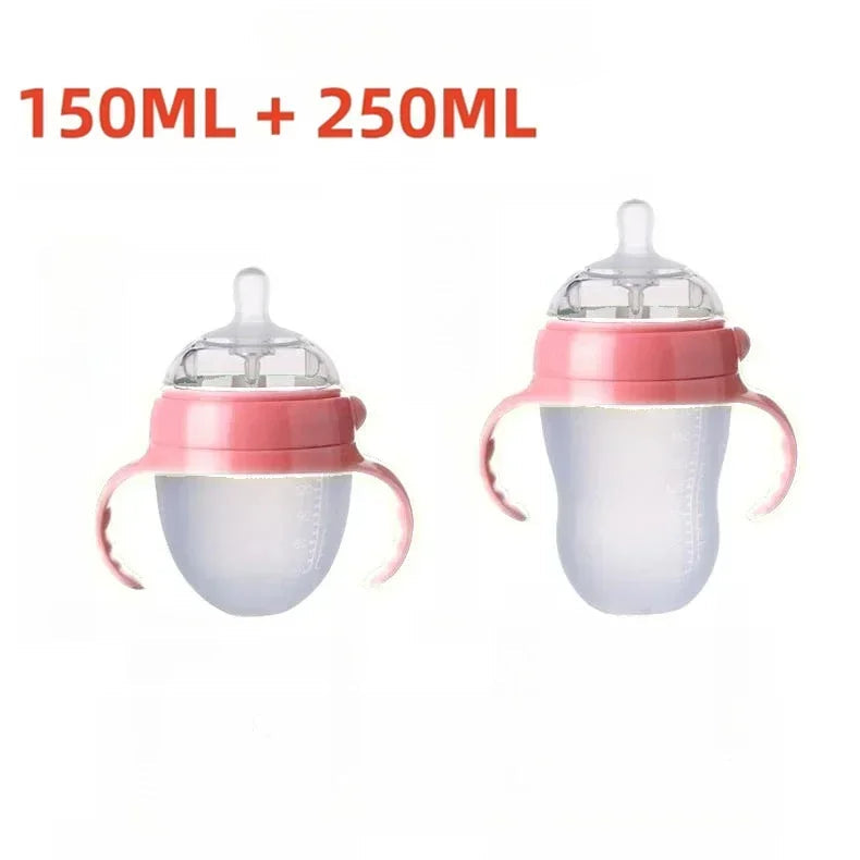 Mamadeira Bico Silicone formato Seio 150ML/250ML Livre de BPA