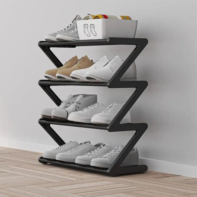 Sapateira Multiuso com 4 Níveis Rack Organizador Desmontável