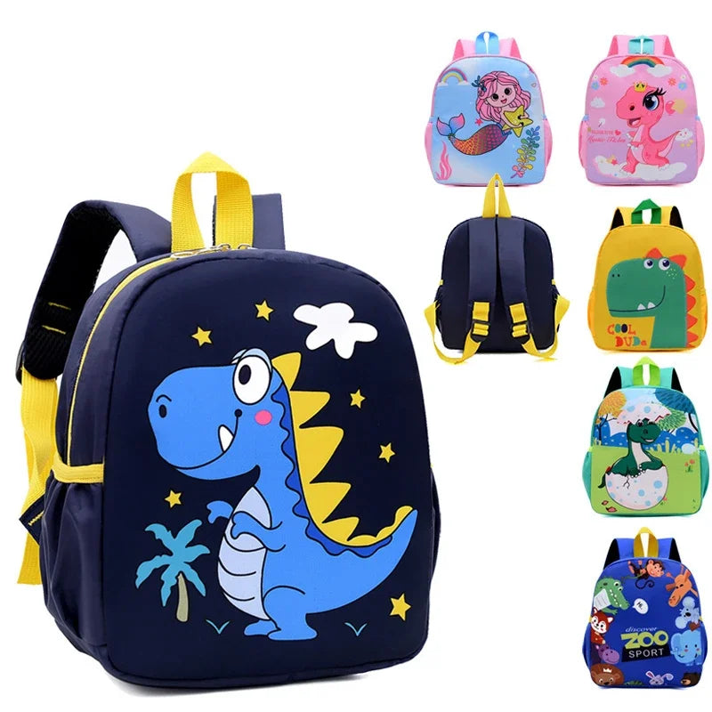 Mochilinha Infantil Estampada – Dinossauro e Outros Animais Fofinhos