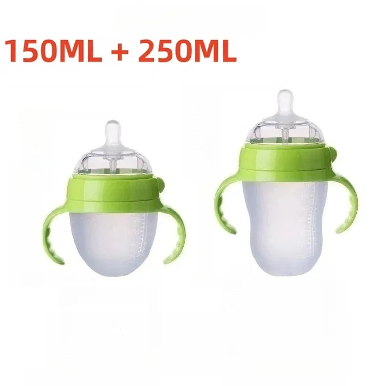 Mamadeira Bico Silicone formato Seio 150ML/250ML Livre de BPA