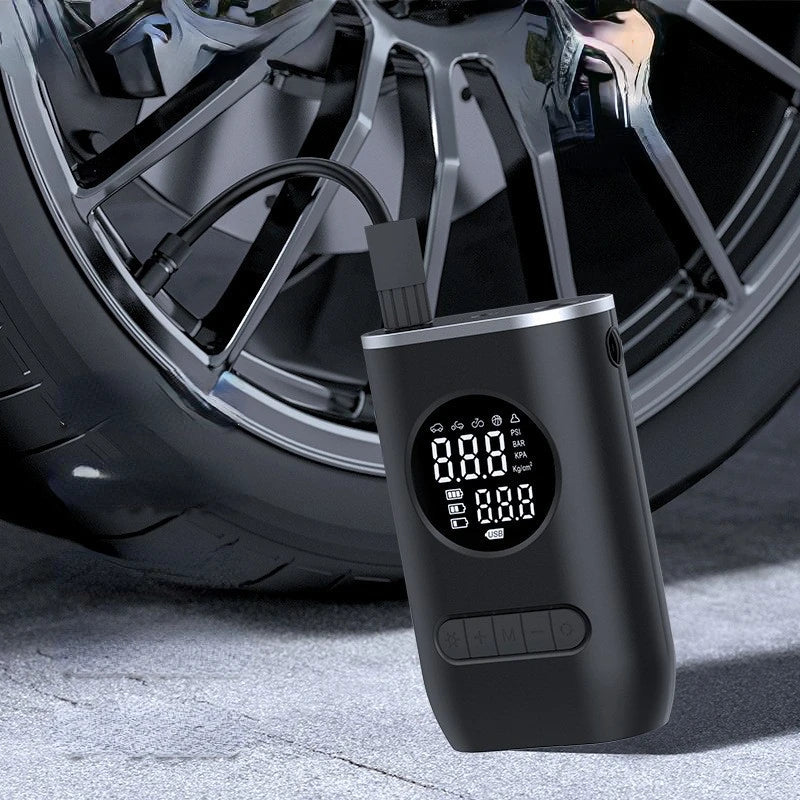 Mini calibrador de pneu portátil recarregável