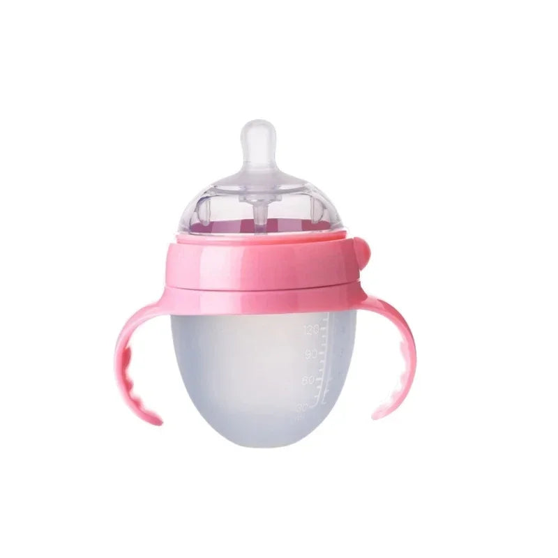 Mamadeira Bico Silicone formato Seio 150ML/250ML Livre de BPA