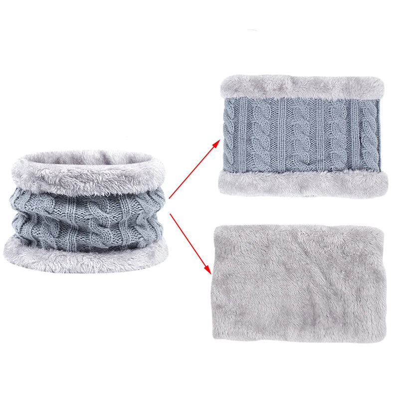 kit infantil de Inverno 3 Peças com Luva, Gorro e Cachecol