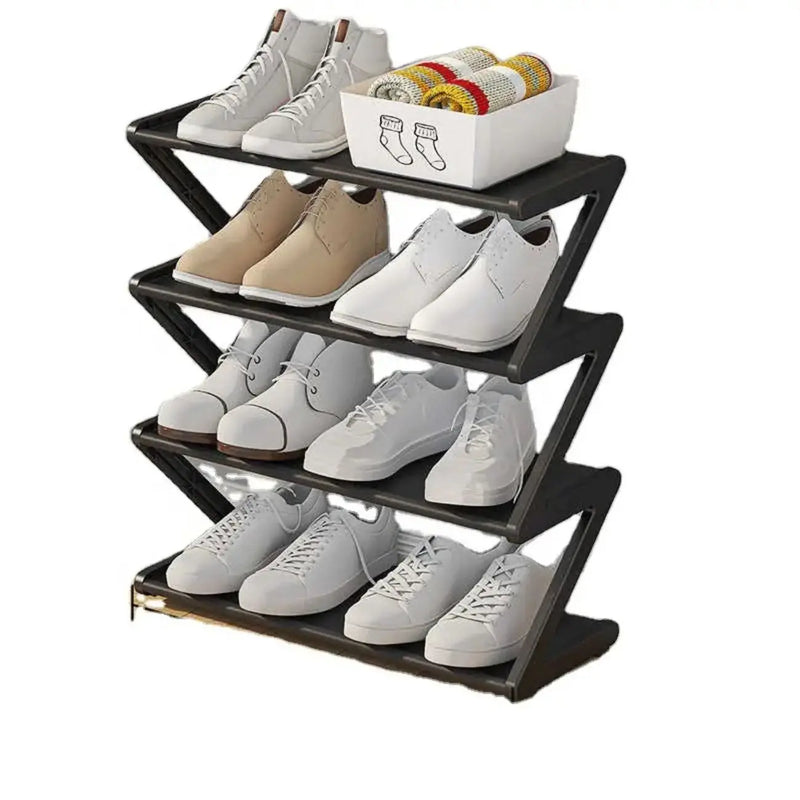 Sapateira Multiuso com 4 Níveis Rack Organizador Desmontável